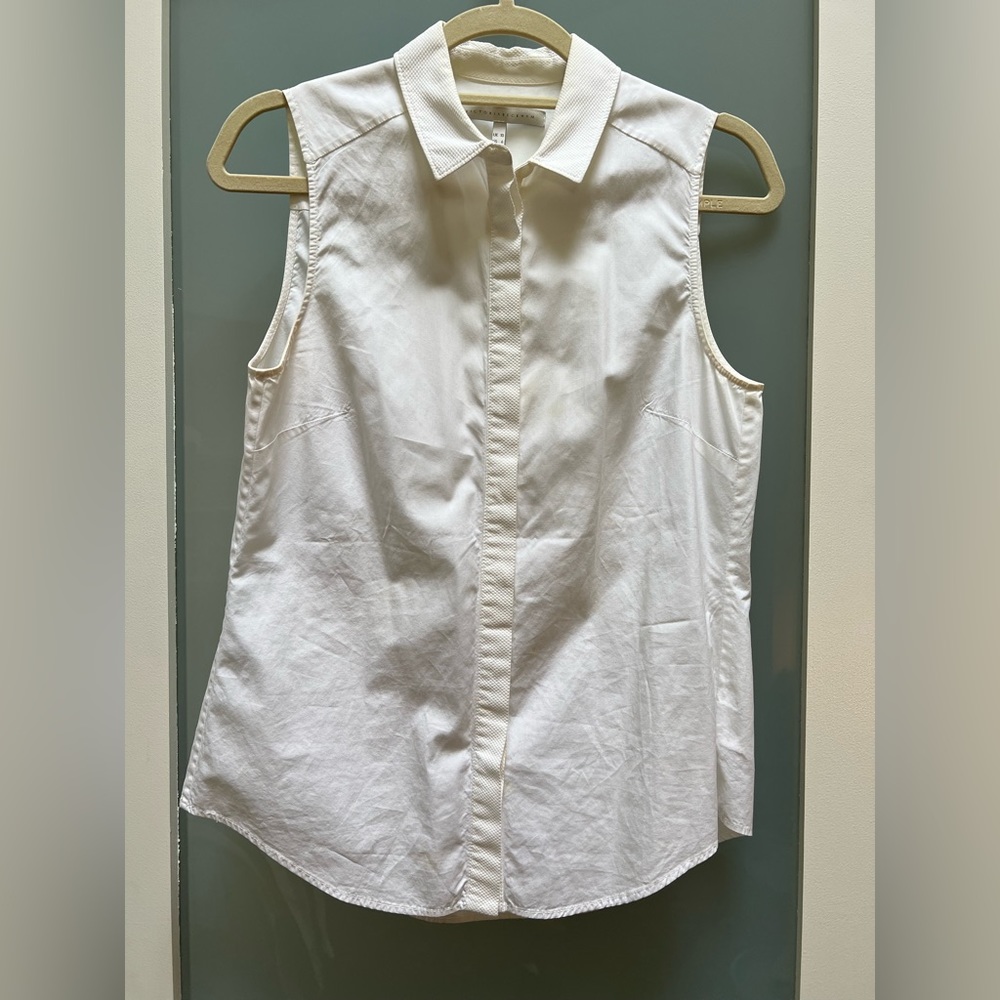 Victoria Beckham Sleeveless Button Down Top